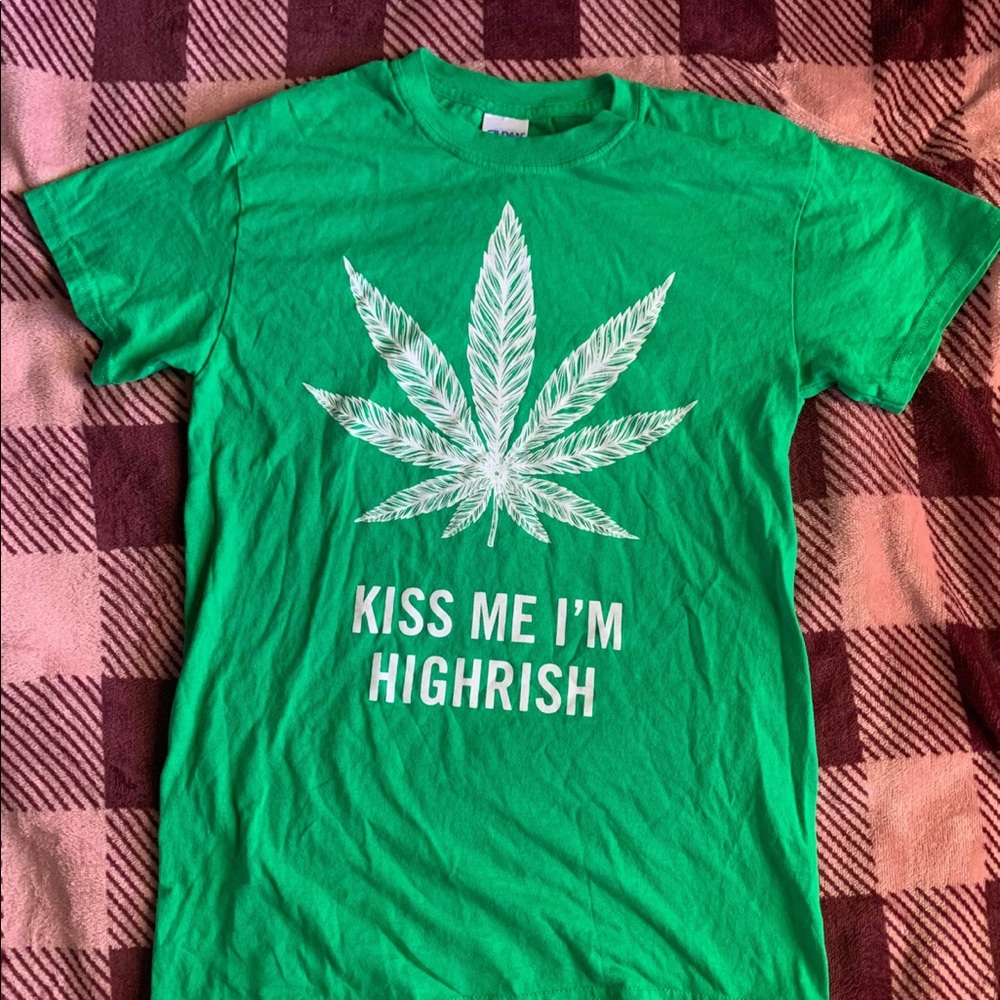 Kiss Me Irish Weed Shirt